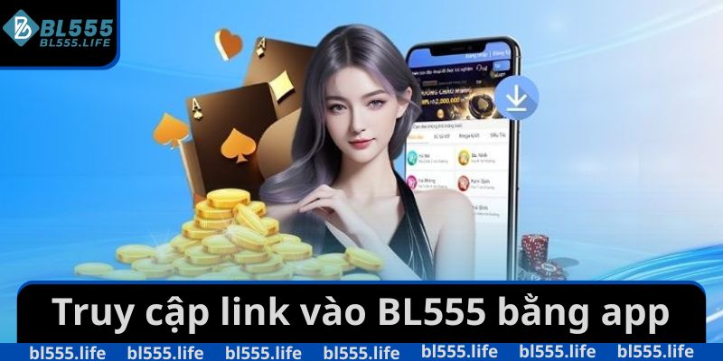 Truy cập link vào BL555 bằng app